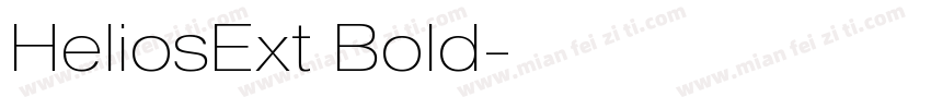 HeliosExt Bold字体转换